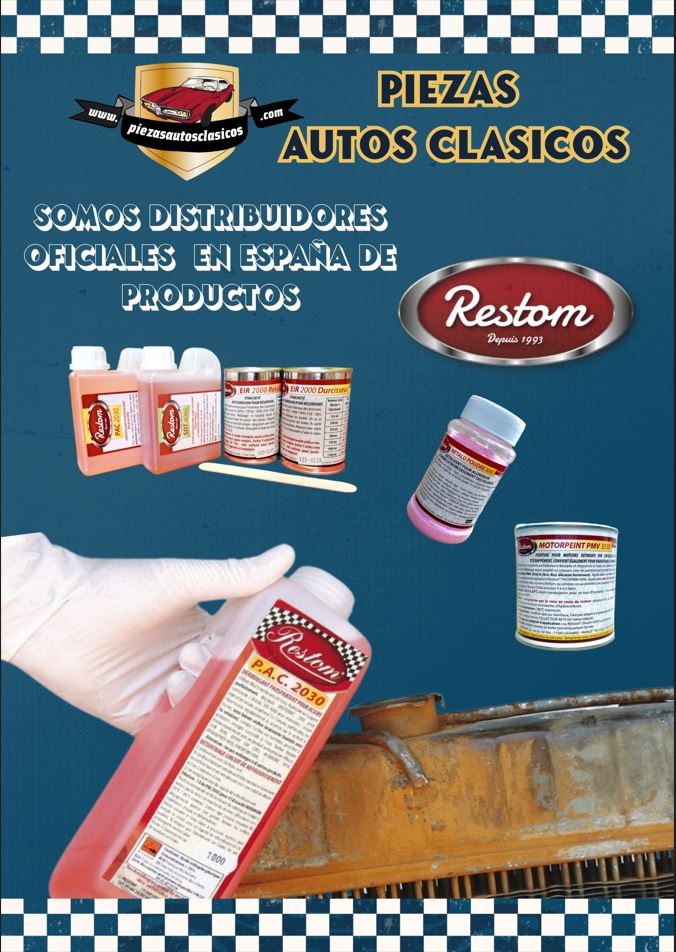 SOMOS DISTRIBUIDORES OFICIALES EN ESPAÑA DE PRODUCTOS RESTOM